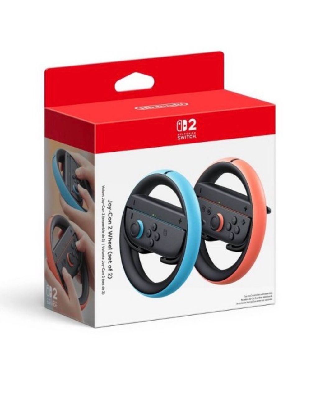 Nintendo Switch 2 joy-Con Wheel Set - Neon Blue & Neon Red set NEW